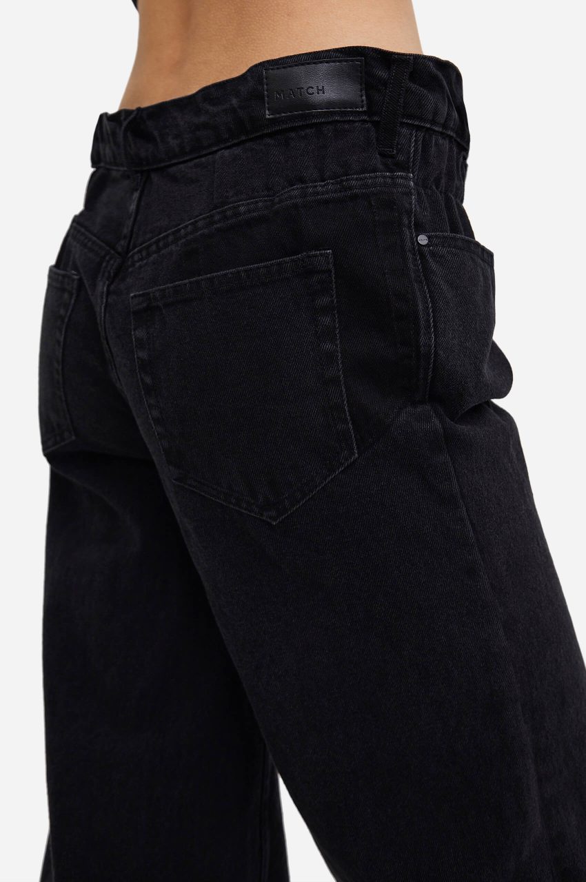 Elastic Waist Jeans in Black - Image 3