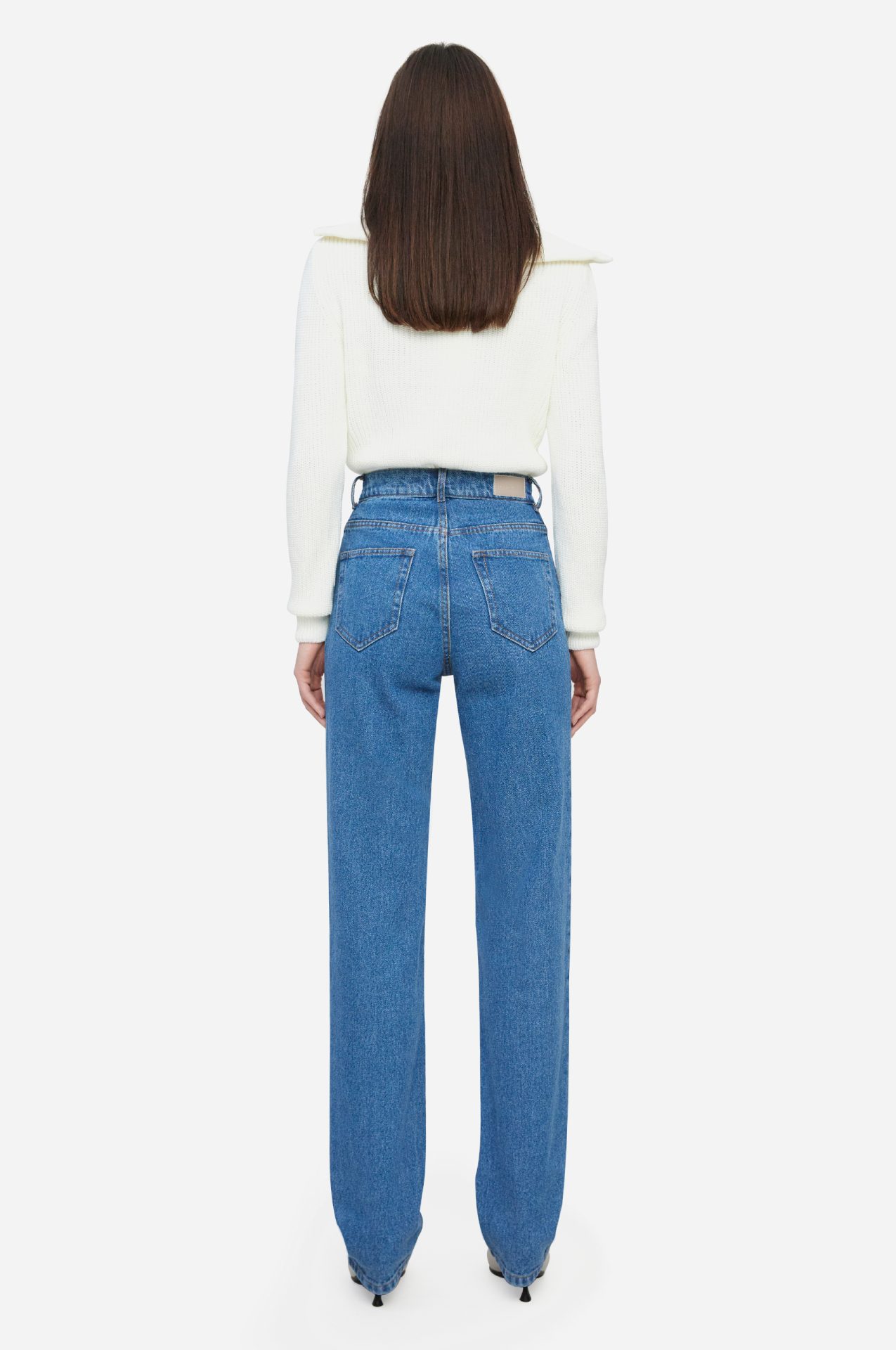Blue Straight Jeans - Image 2