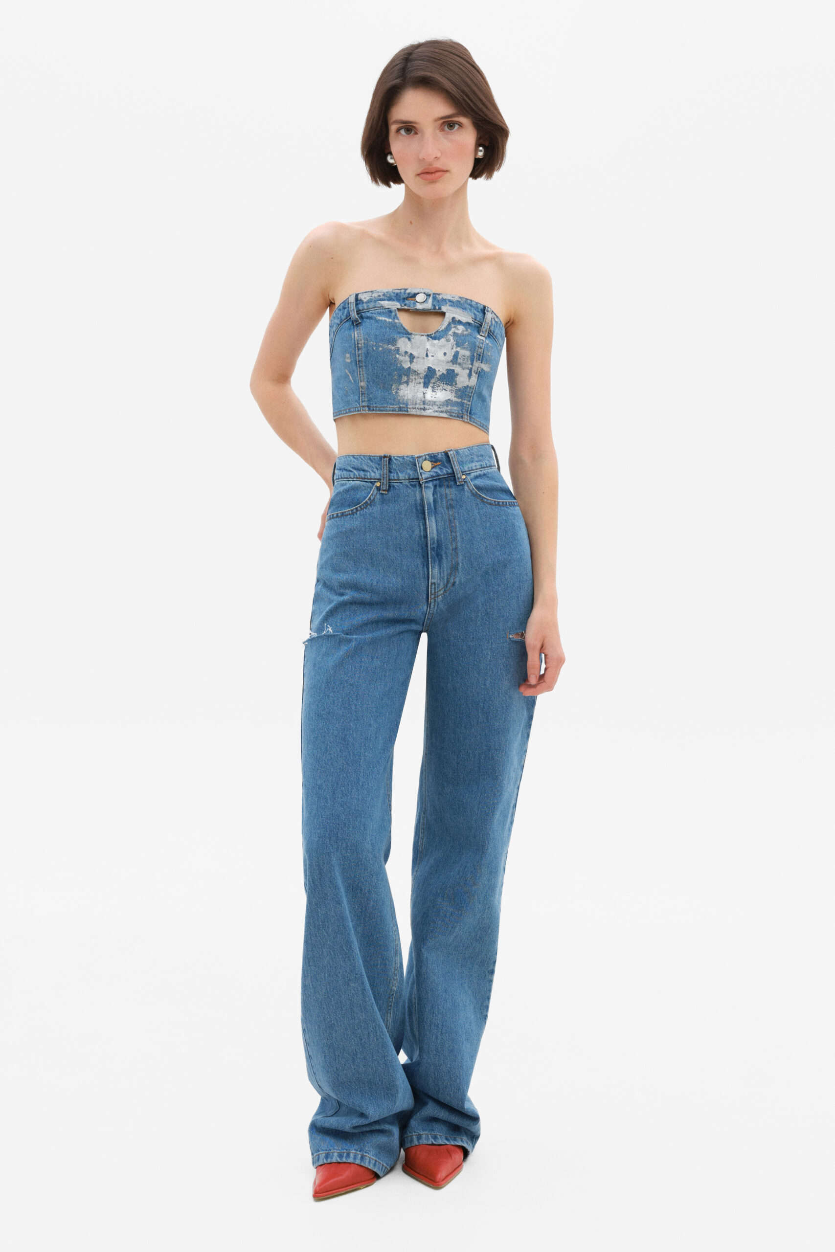 Light Blue Jeans with rips