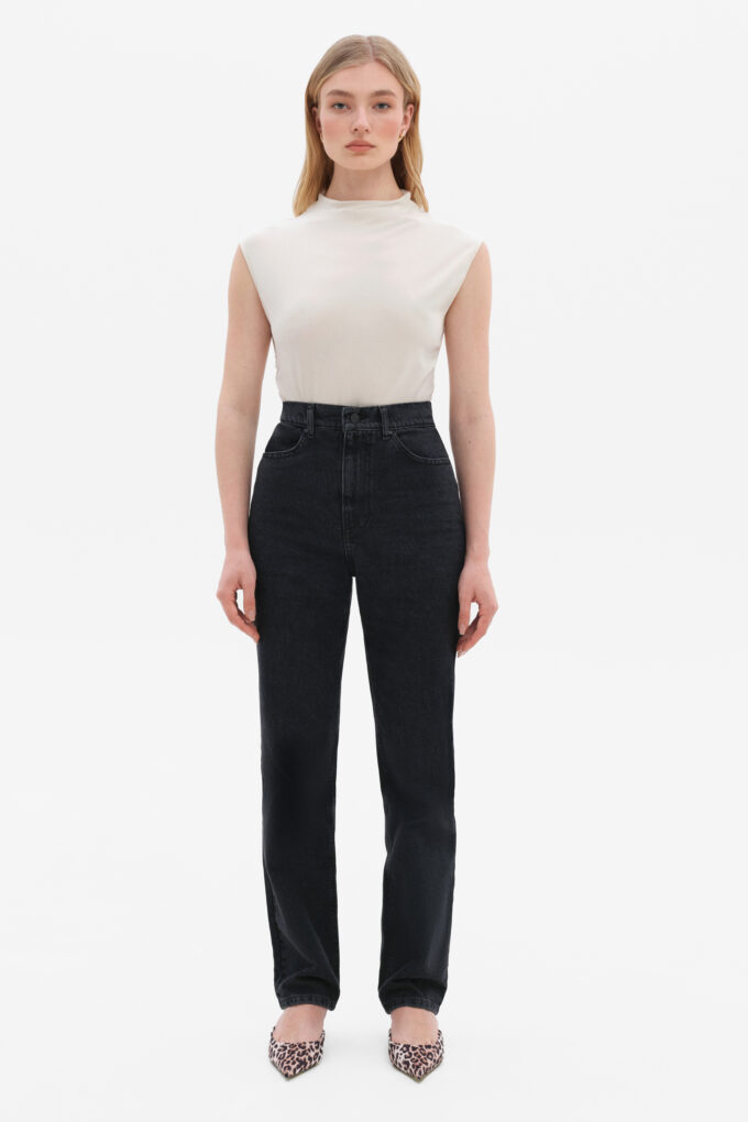Black Straight Jeans