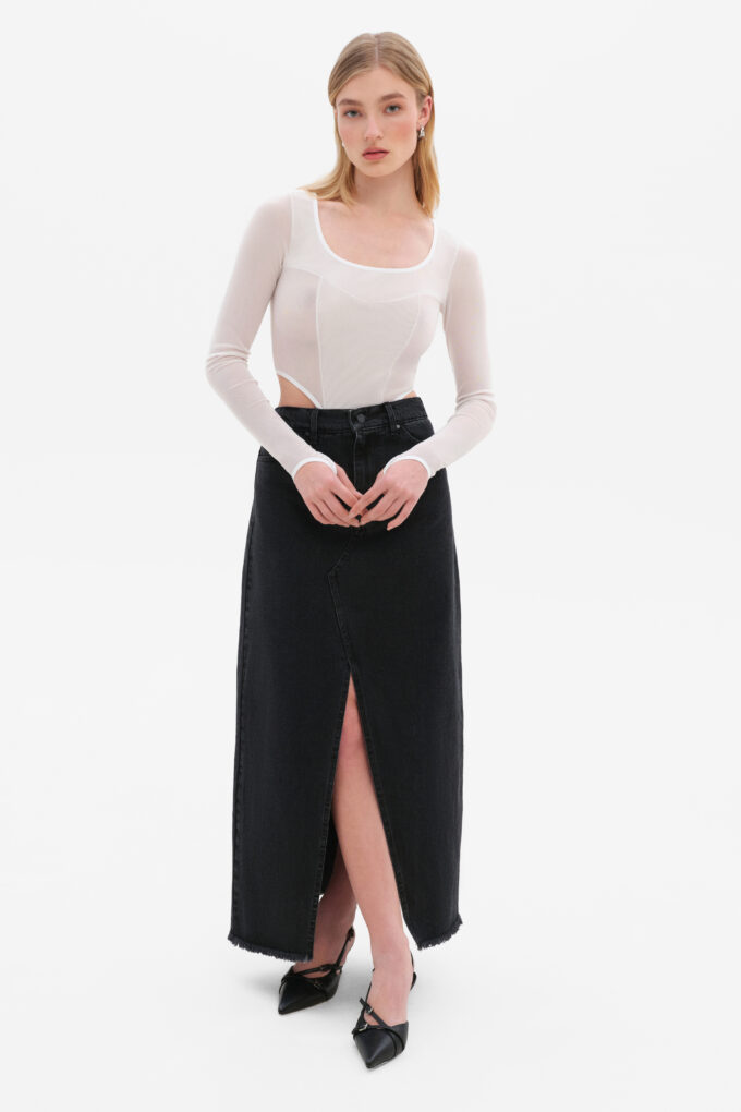 Black Midi Skirt