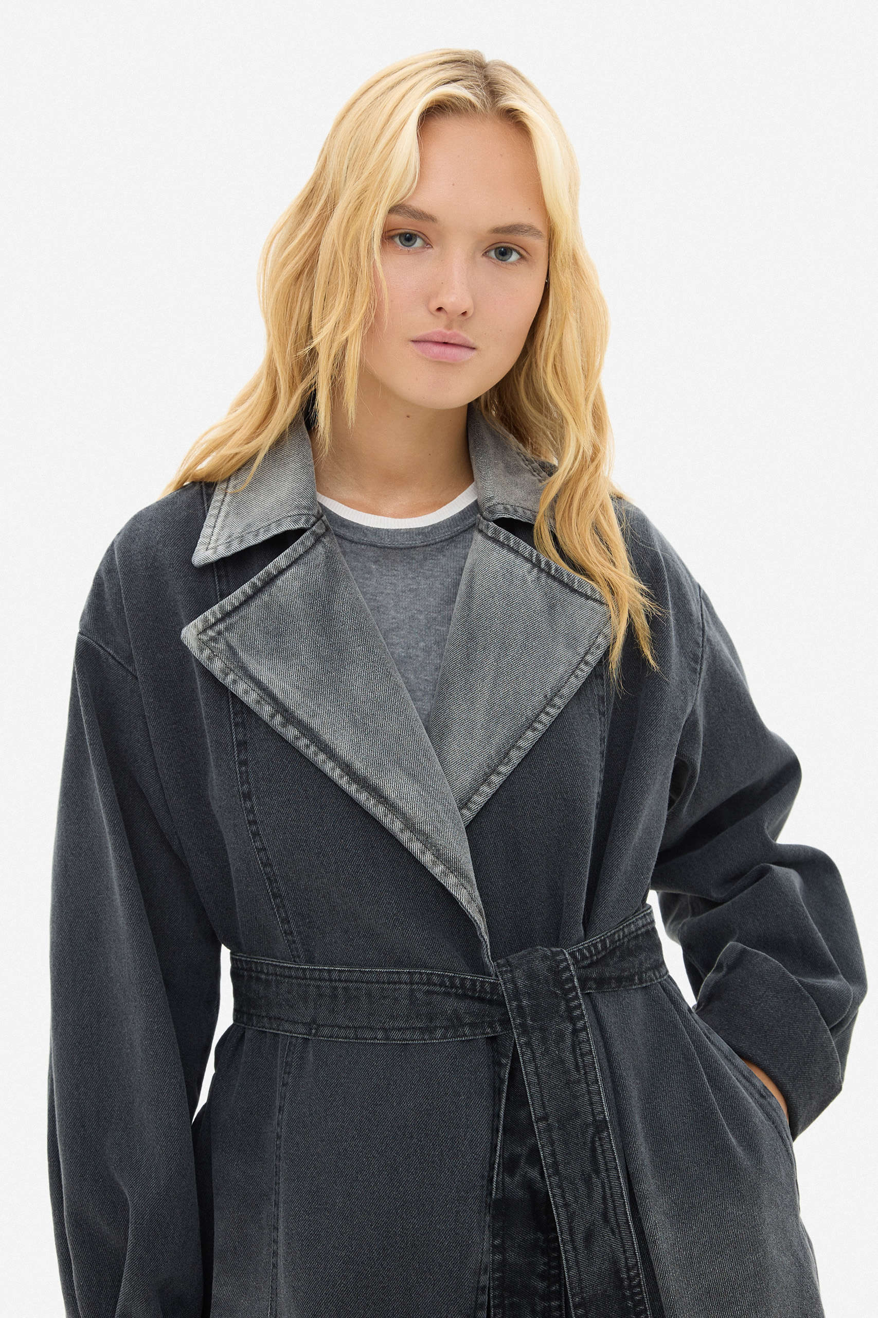 Denim Grey Coat - Зображення 3