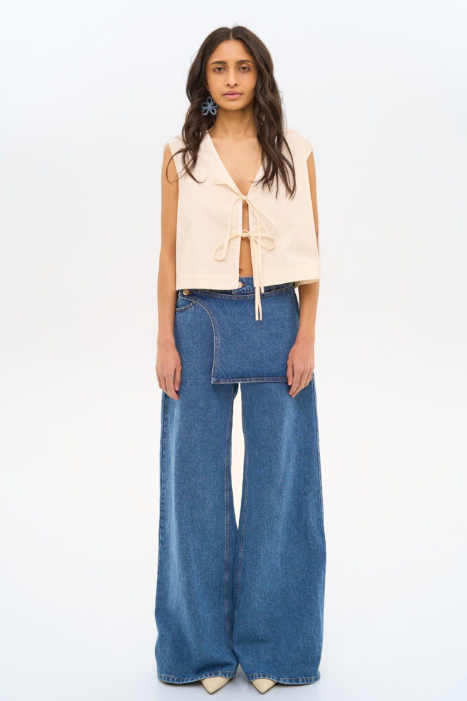 Jeans with Skirt