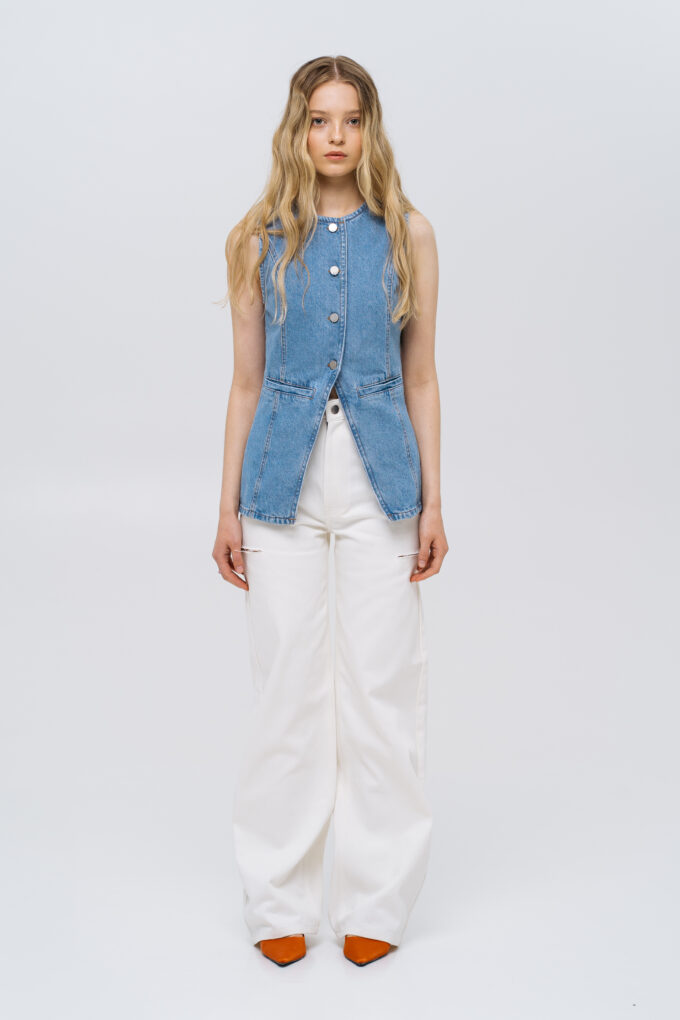 White Jeans with rips