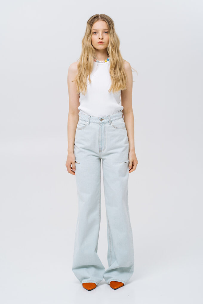 Light Blue Jeans with rips