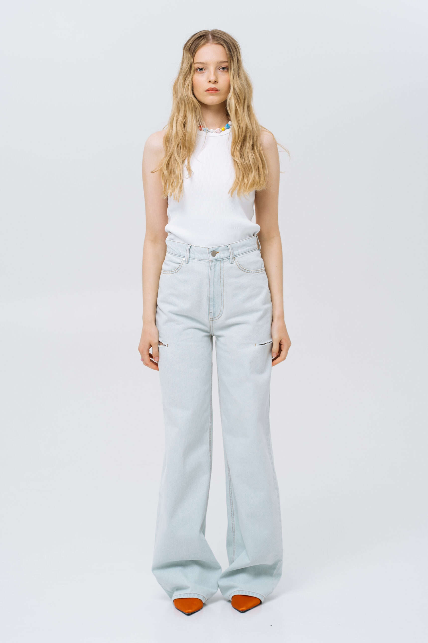 Light Blue Jeans with rips