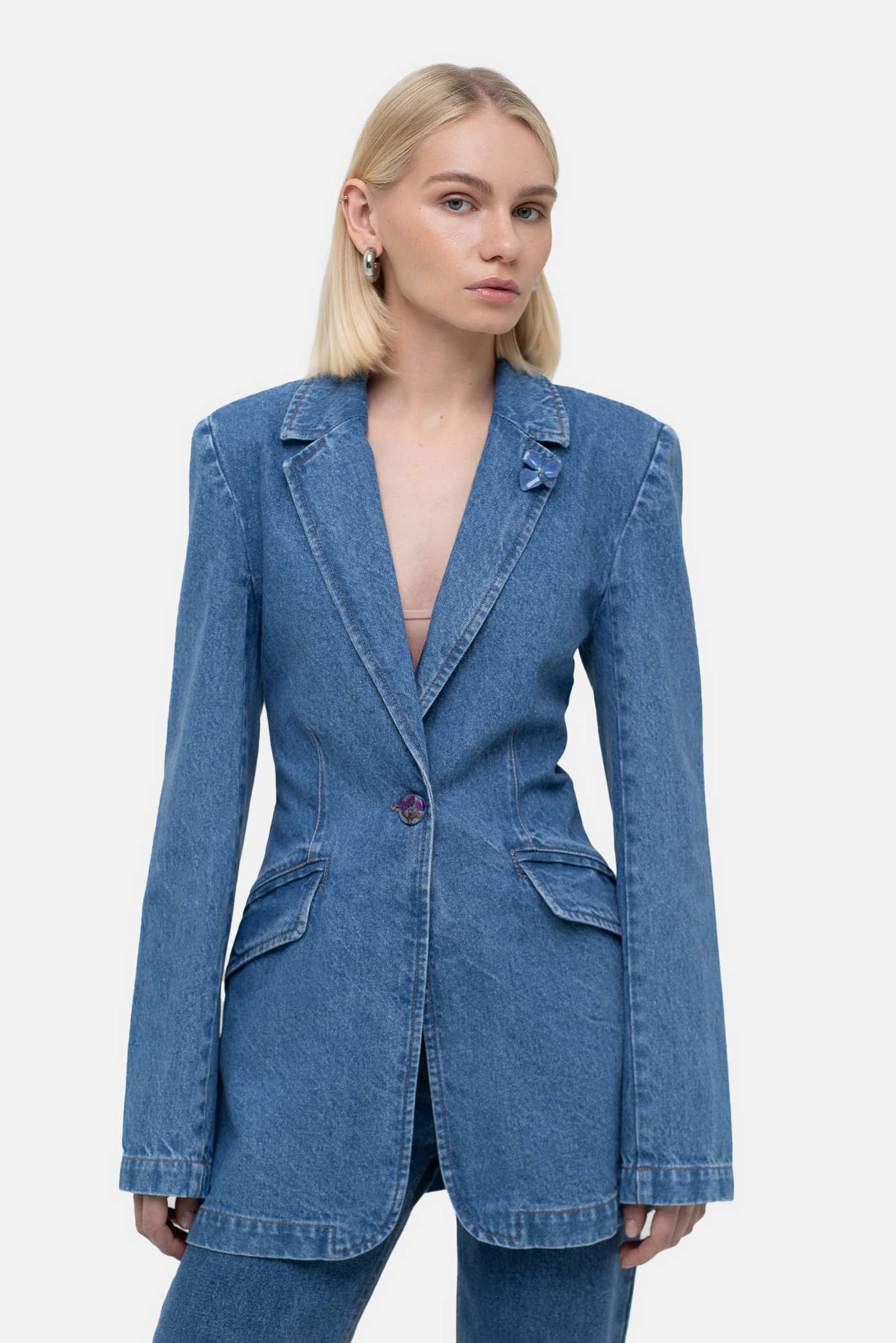 Siluet Denim Blazer - Image 4
