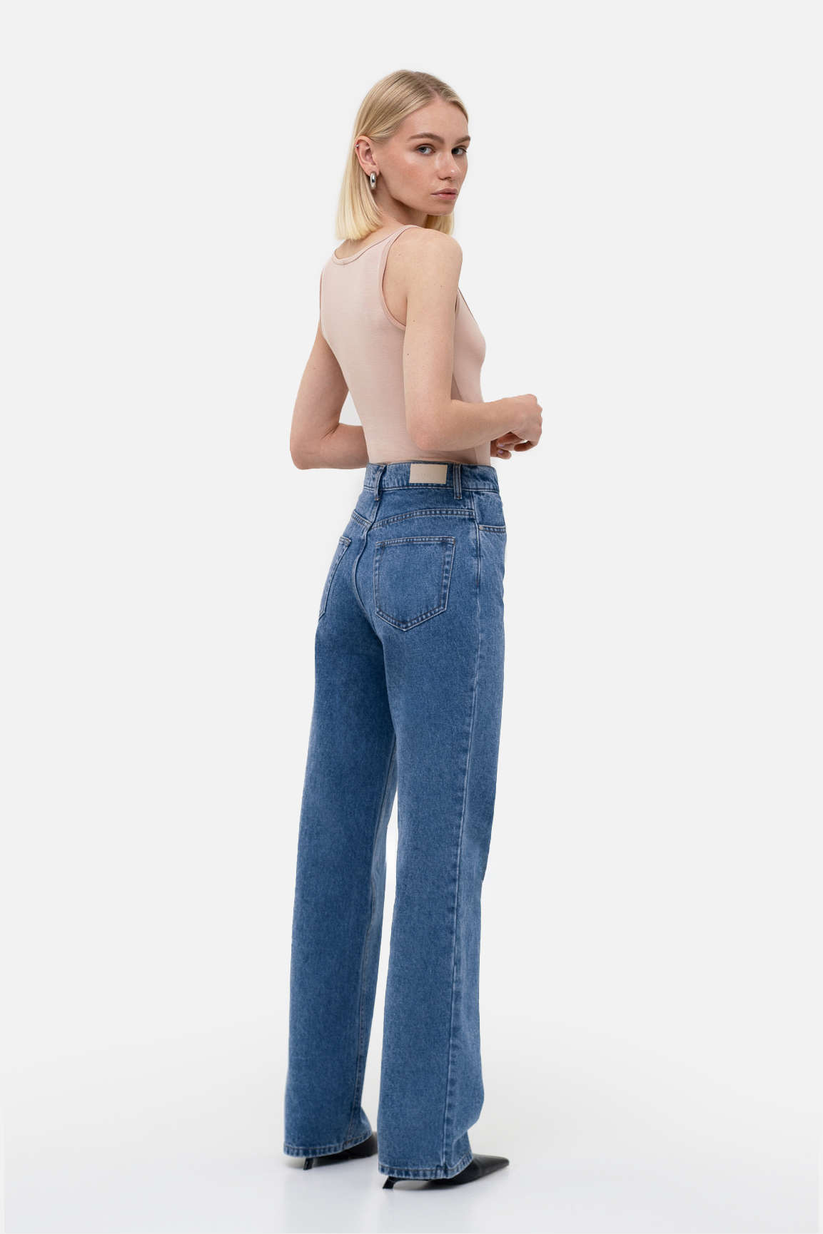 Blue Straight Jeans - Image 4