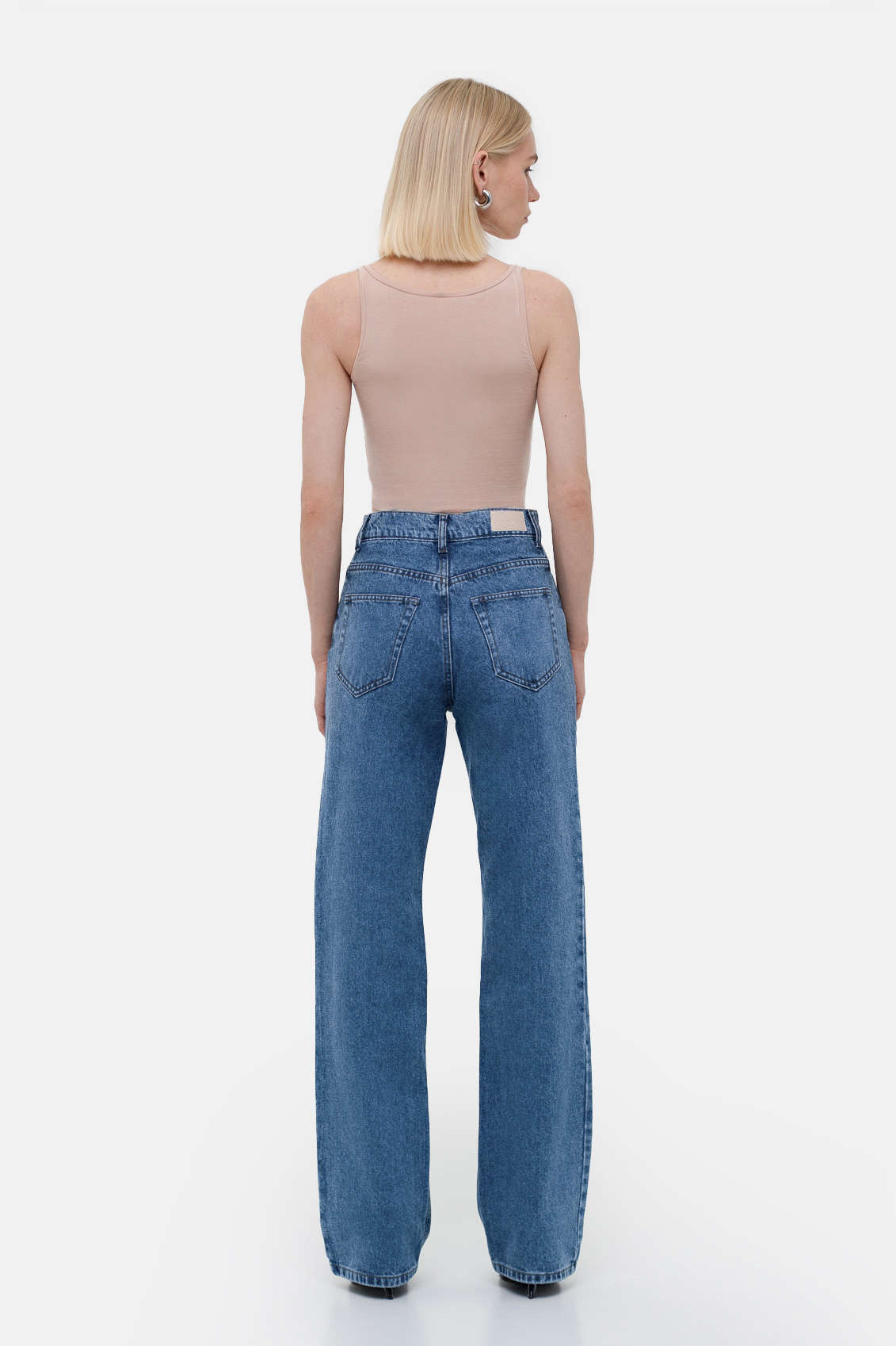 Blue Straight Jeans - Image 2