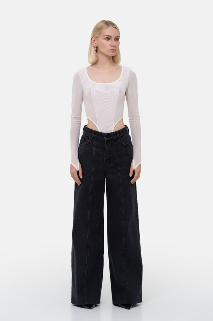 Wide Grey Jeans