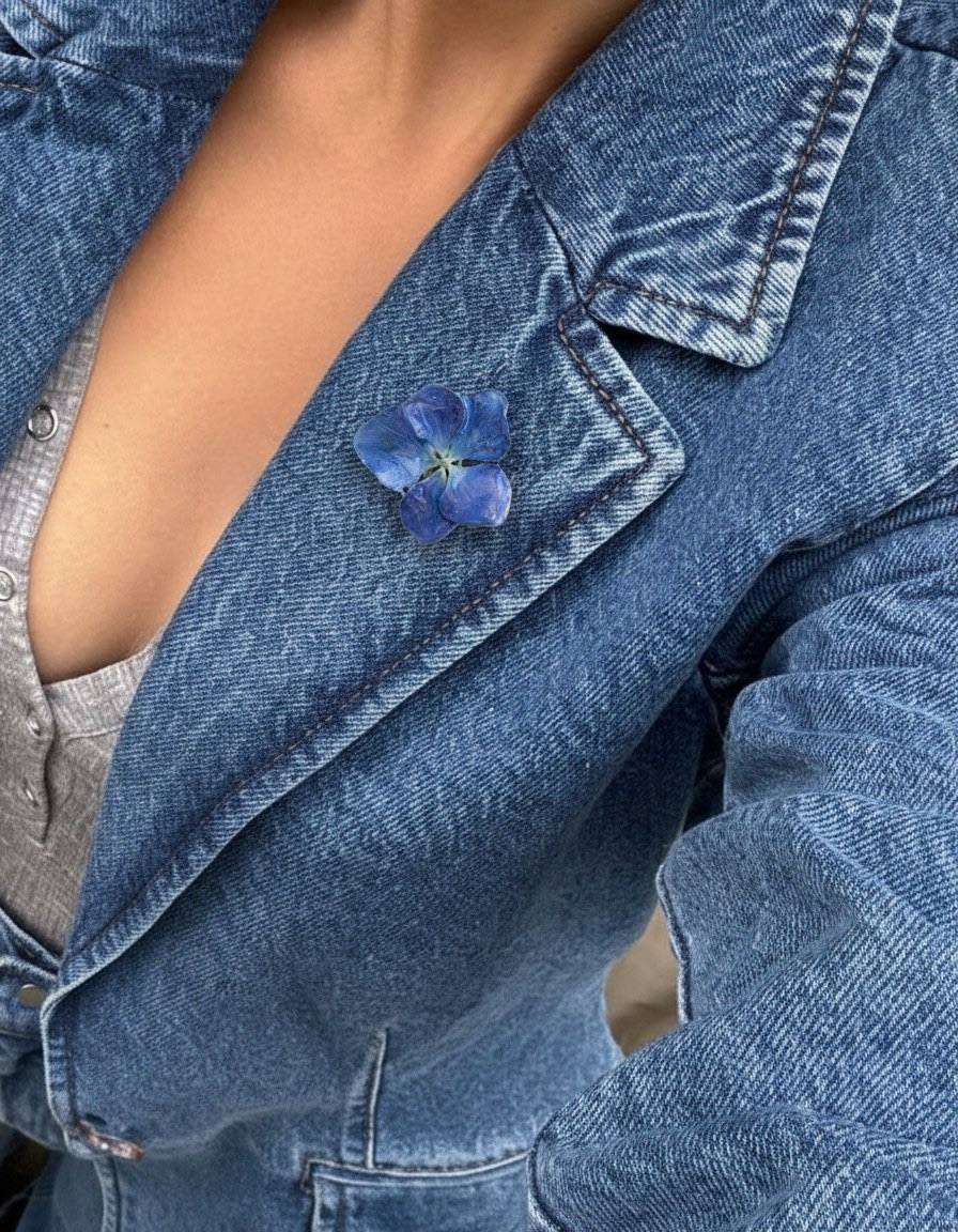 Handmade Resin Floral Brooch - Зображення 4