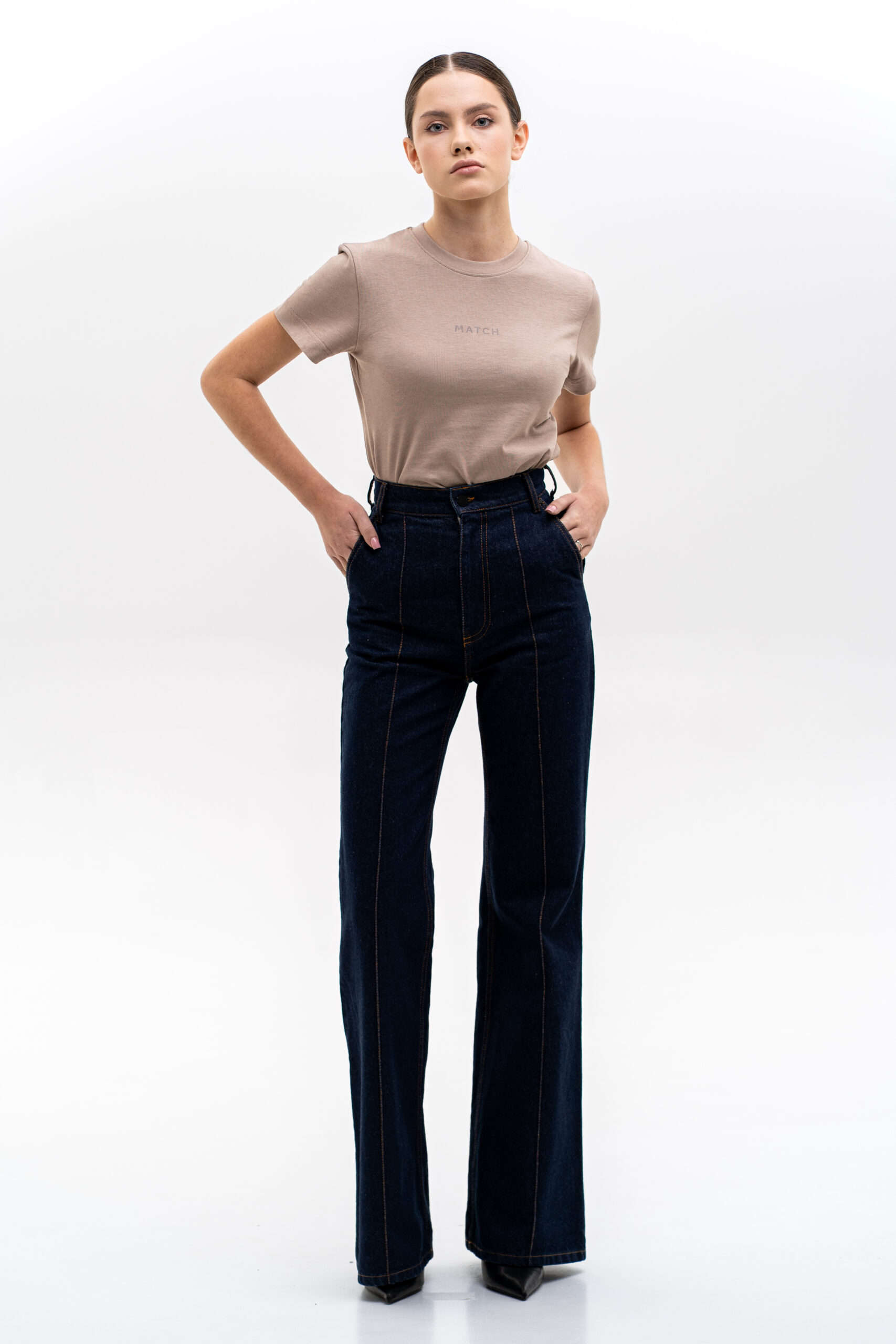 Indigo Flared Jeans - Image 3