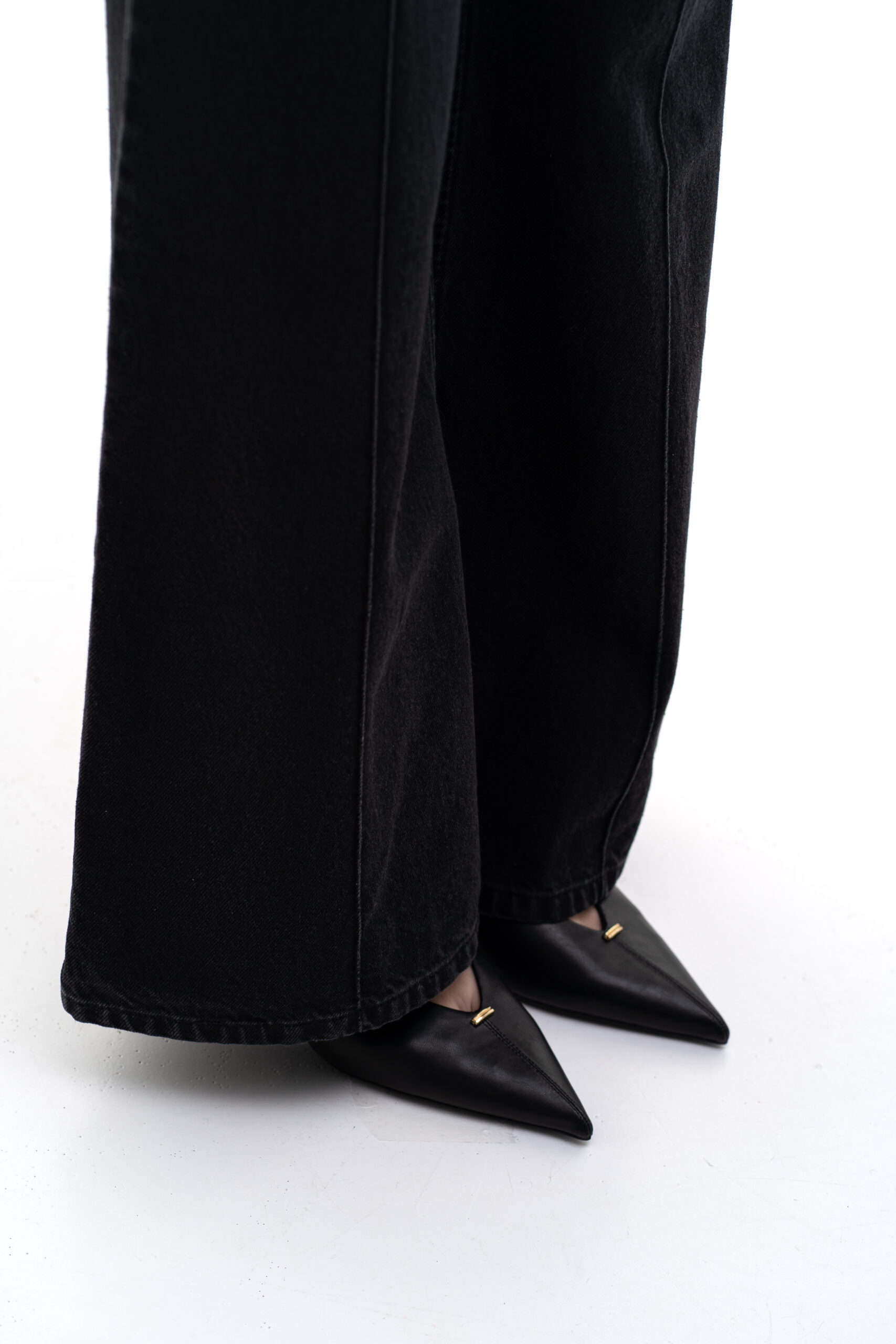 Black Flared Jeans - Image 3
