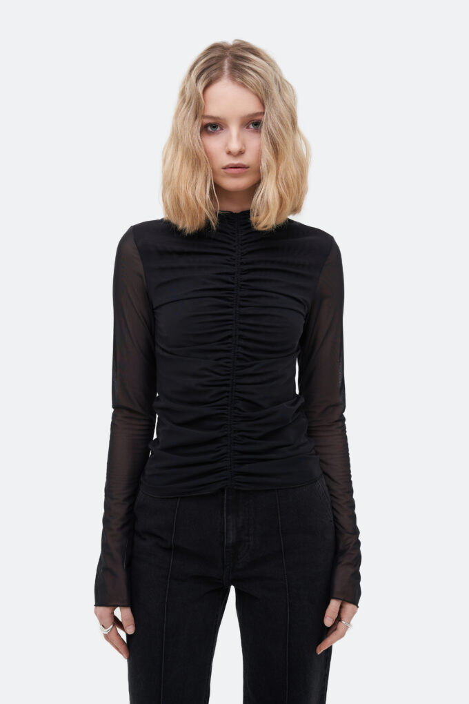 Black Mesh Longsleeve