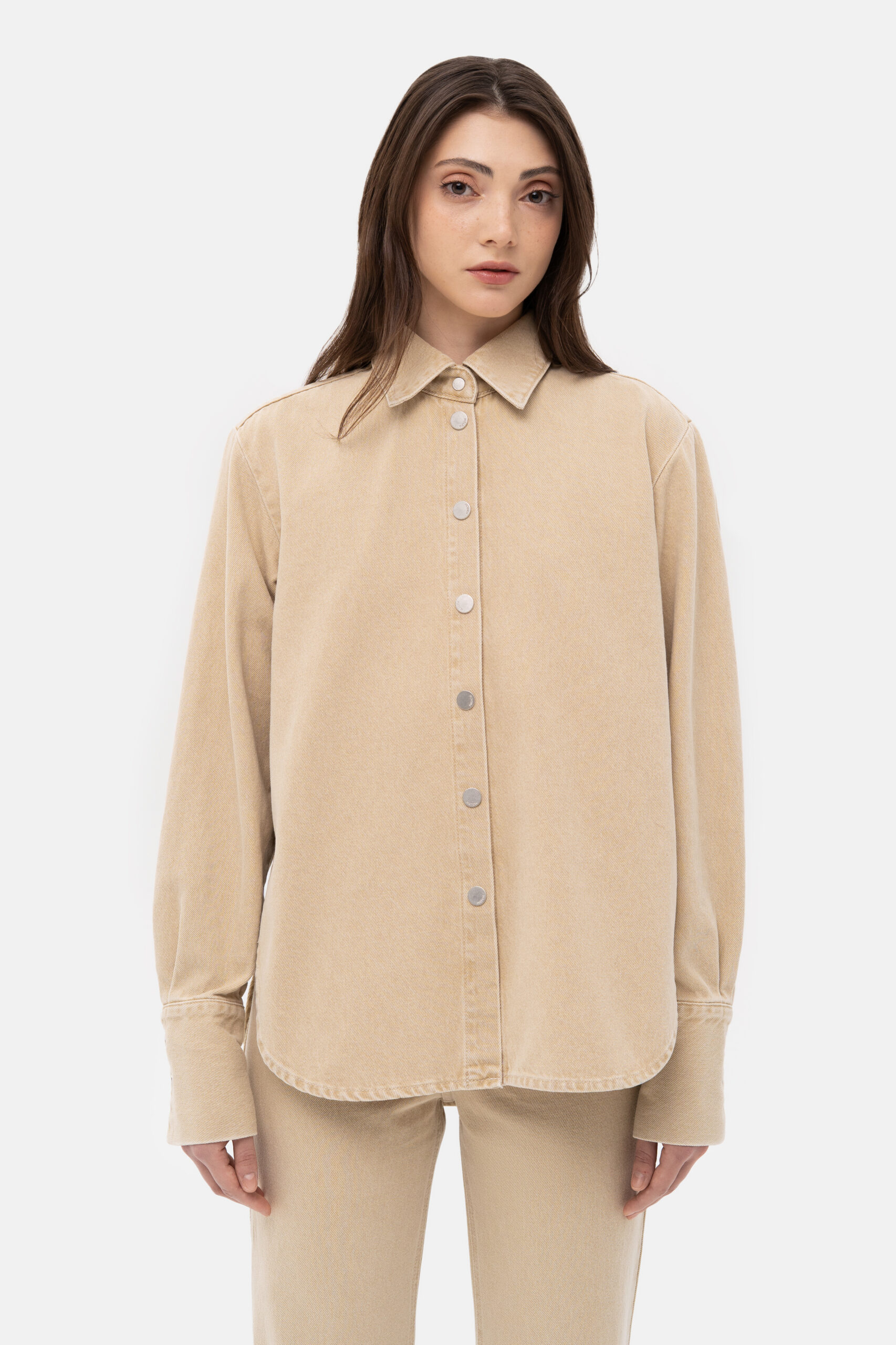 Beige Denim Shirt - Зображення 2