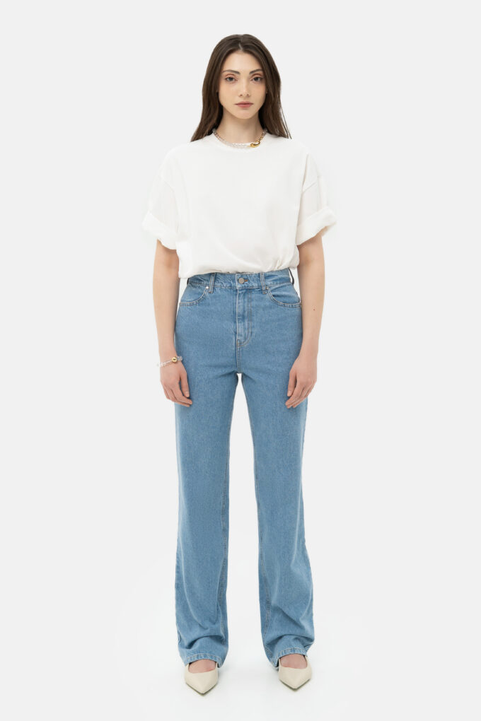 Light Blue Straight Jeans