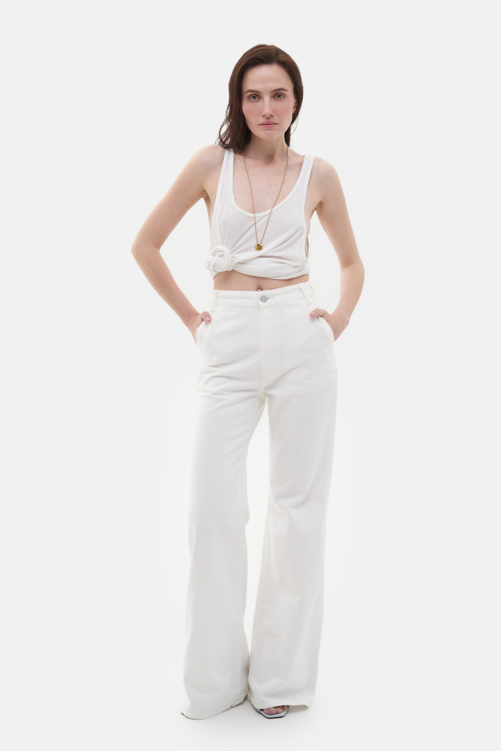White Flared Jeans