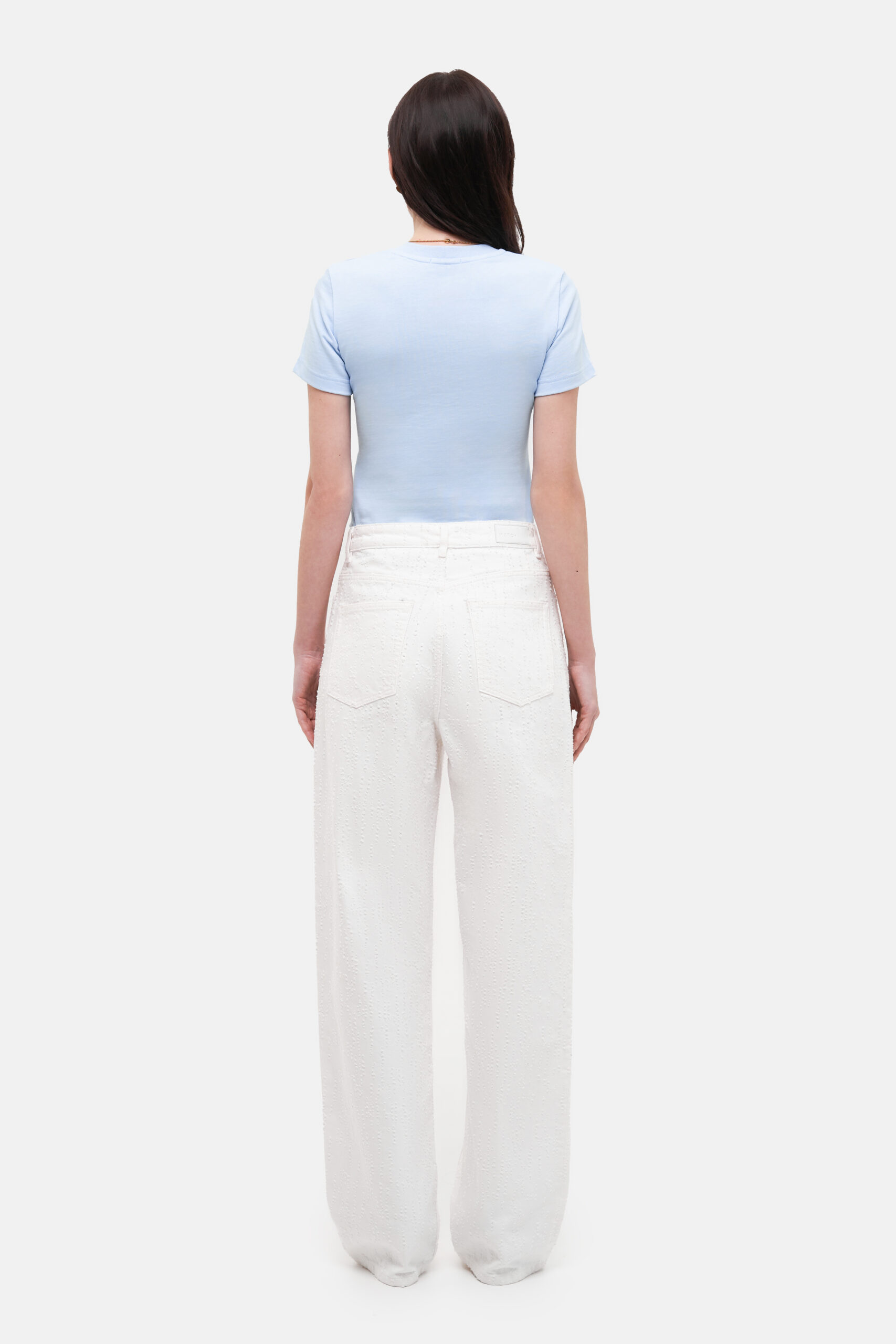 Perforated White Jeans - Зображення 2
