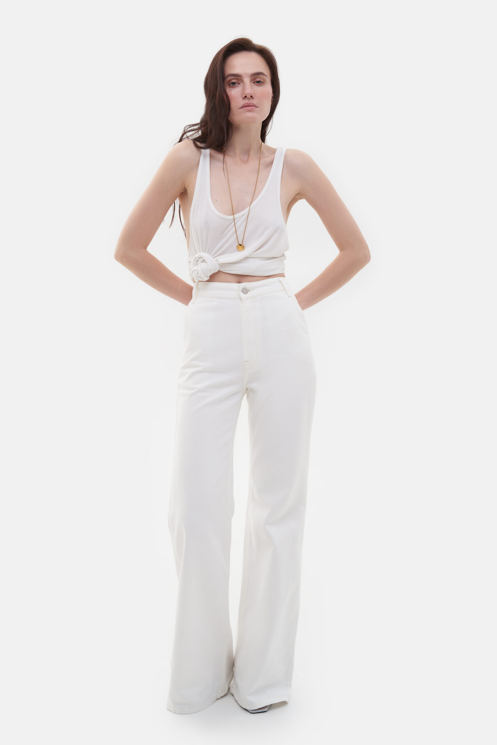 White Flared Jeans - Зображення 3
