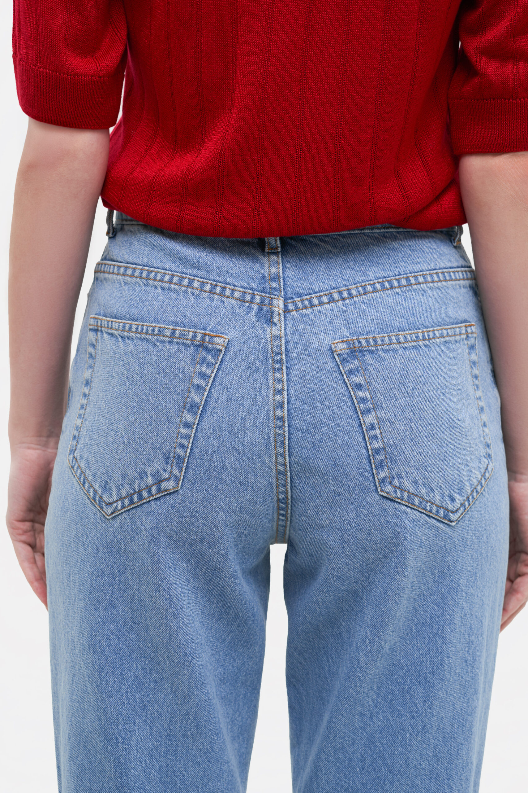 Cropped Flared Jeans - Image 3