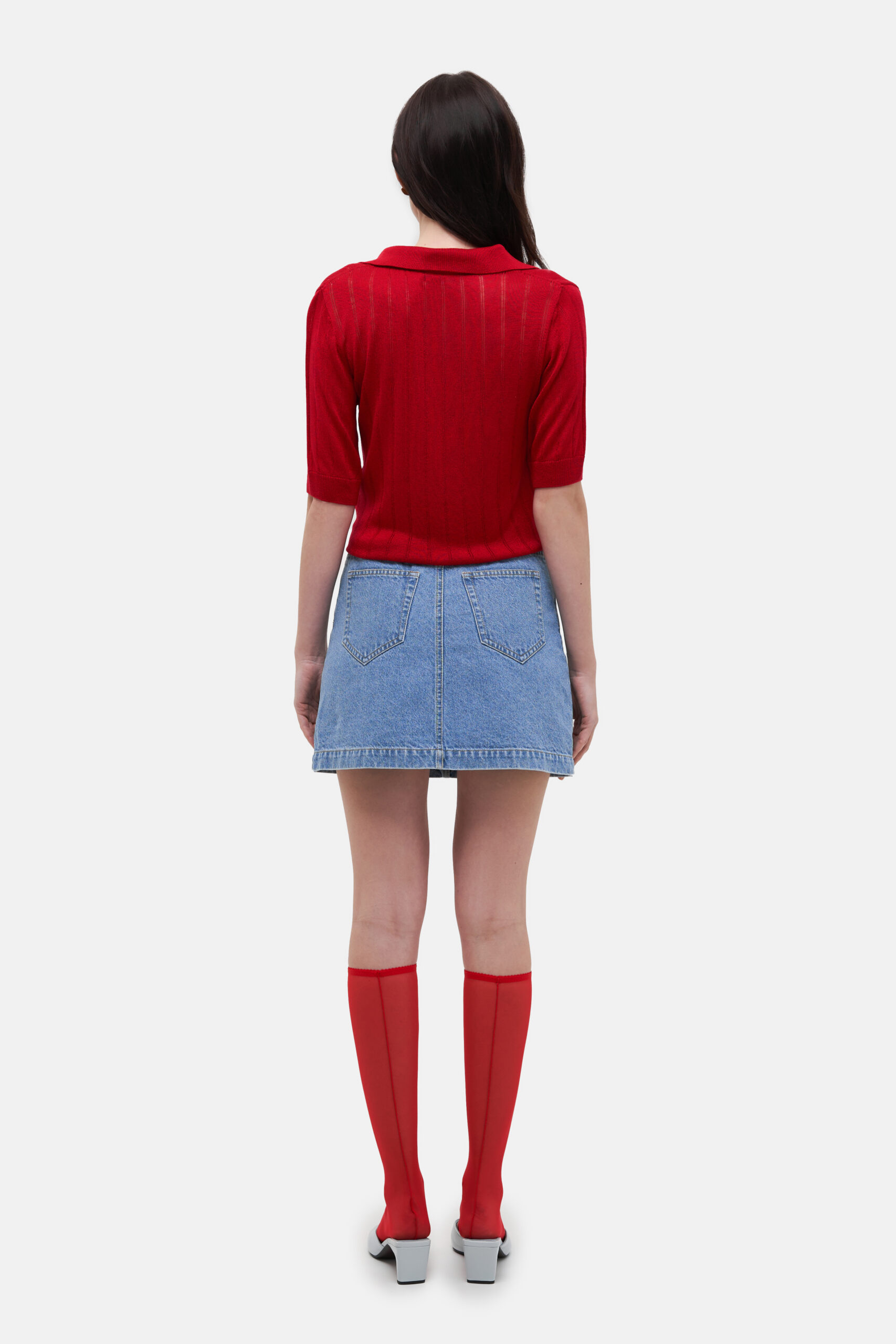 Red Knit Polo - Зображення 3