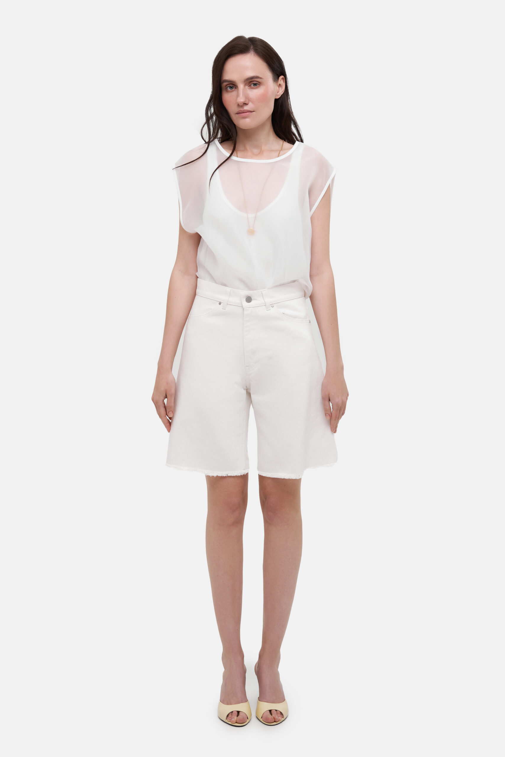 White Bermuda Shorts - Image 2