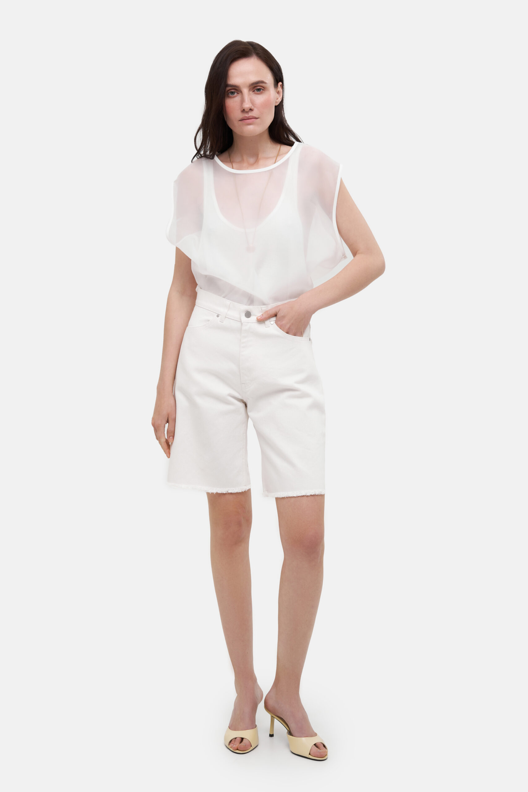 White Bermuda Shorts - Image 5