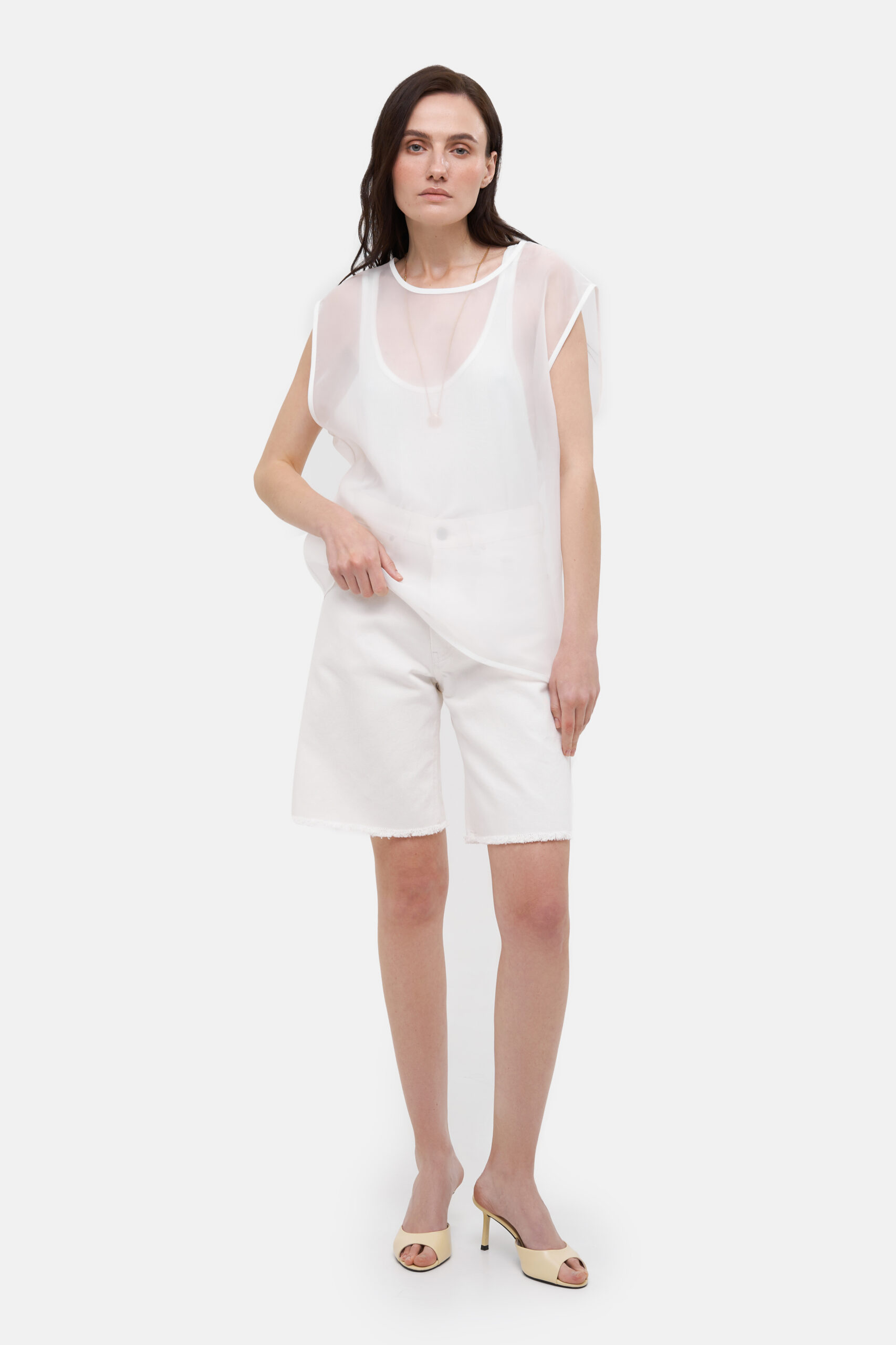White Bermuda Shorts - Image 6