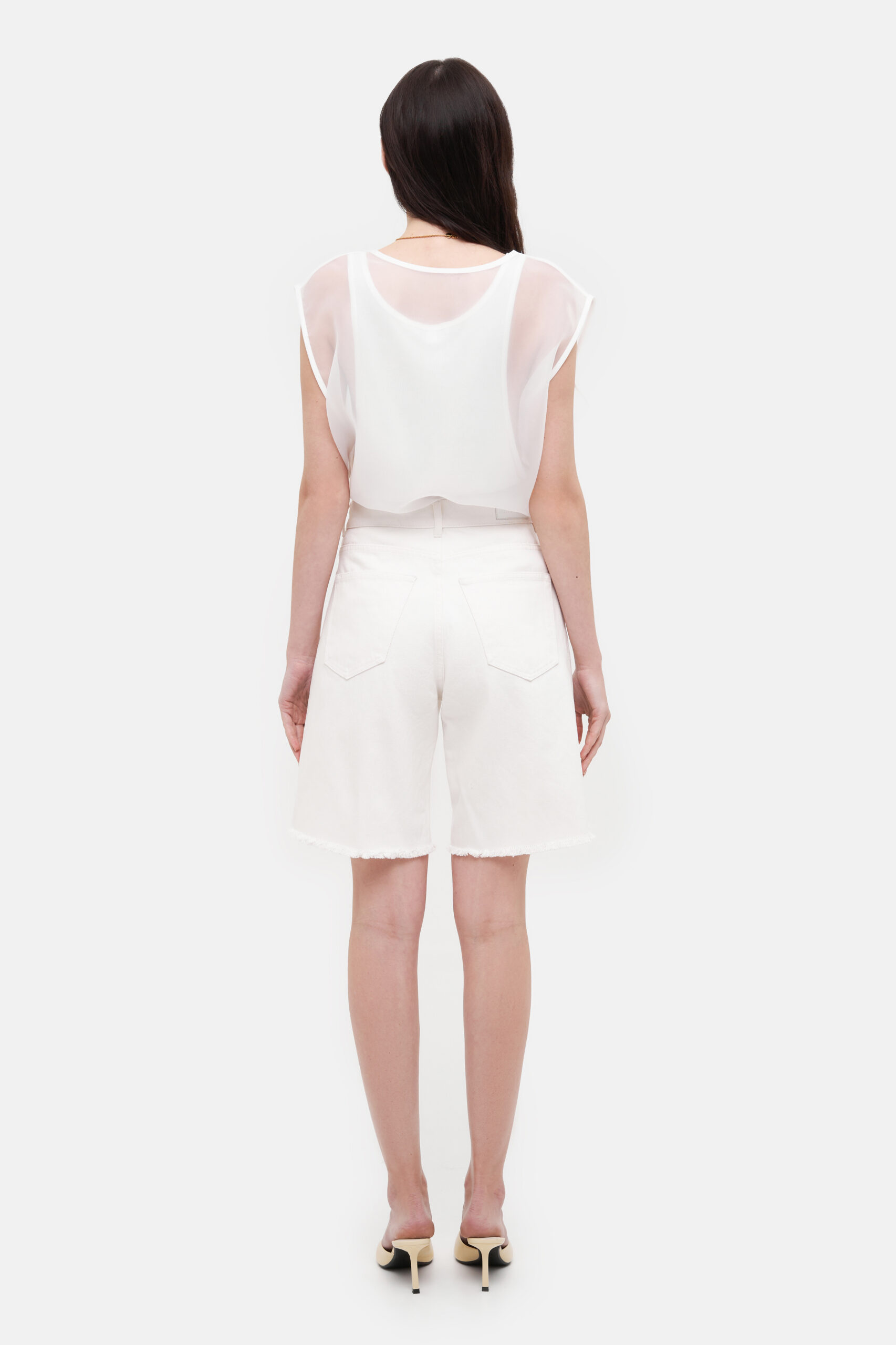 White Bermuda Shorts - Зображення 3
