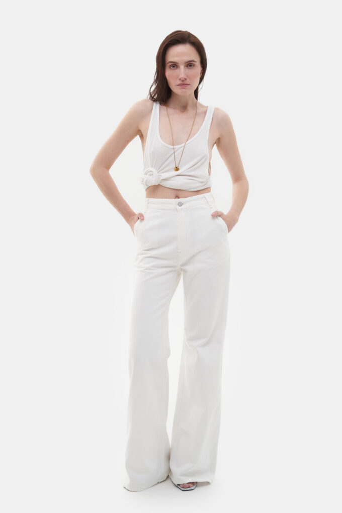 White Flared Jeans