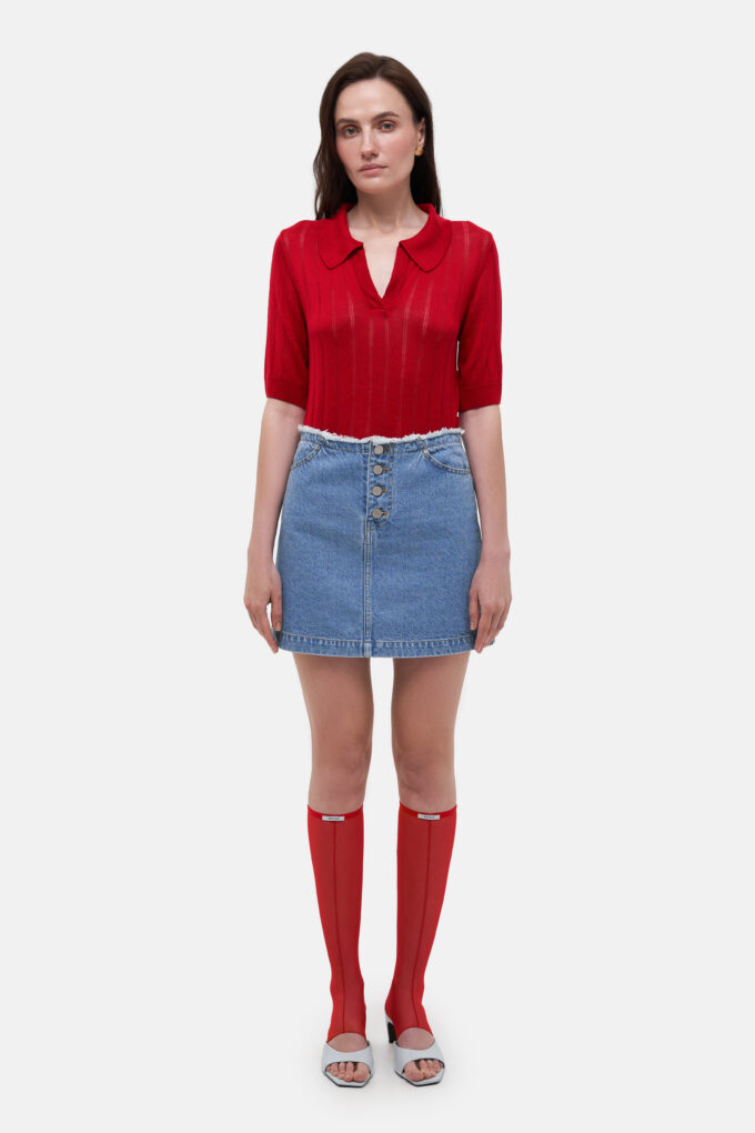 Beltless Mini Skirt