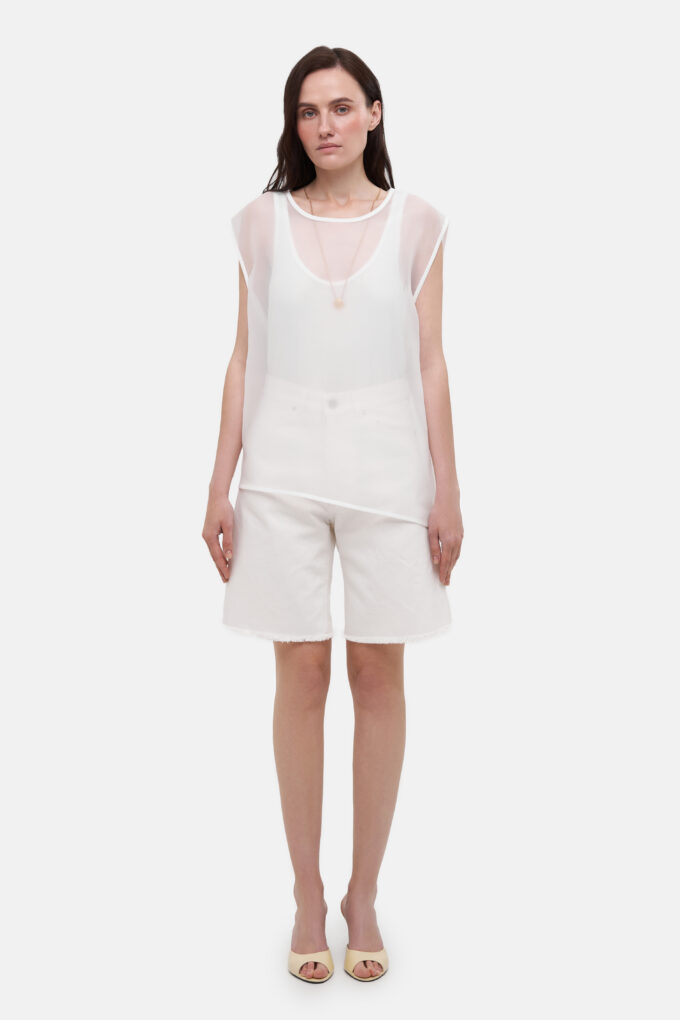 White Bermuda Shorts