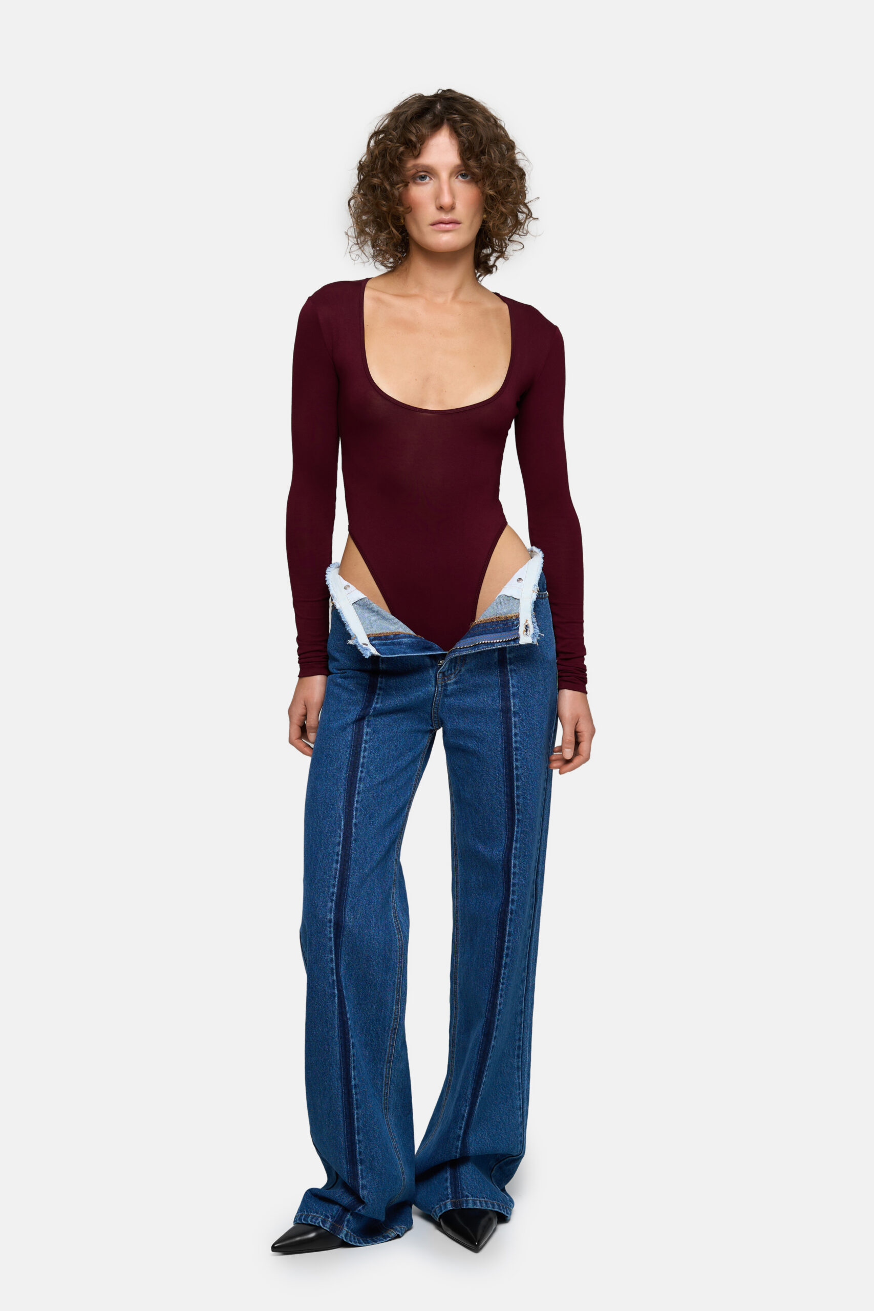 Burgundy Bodysuit