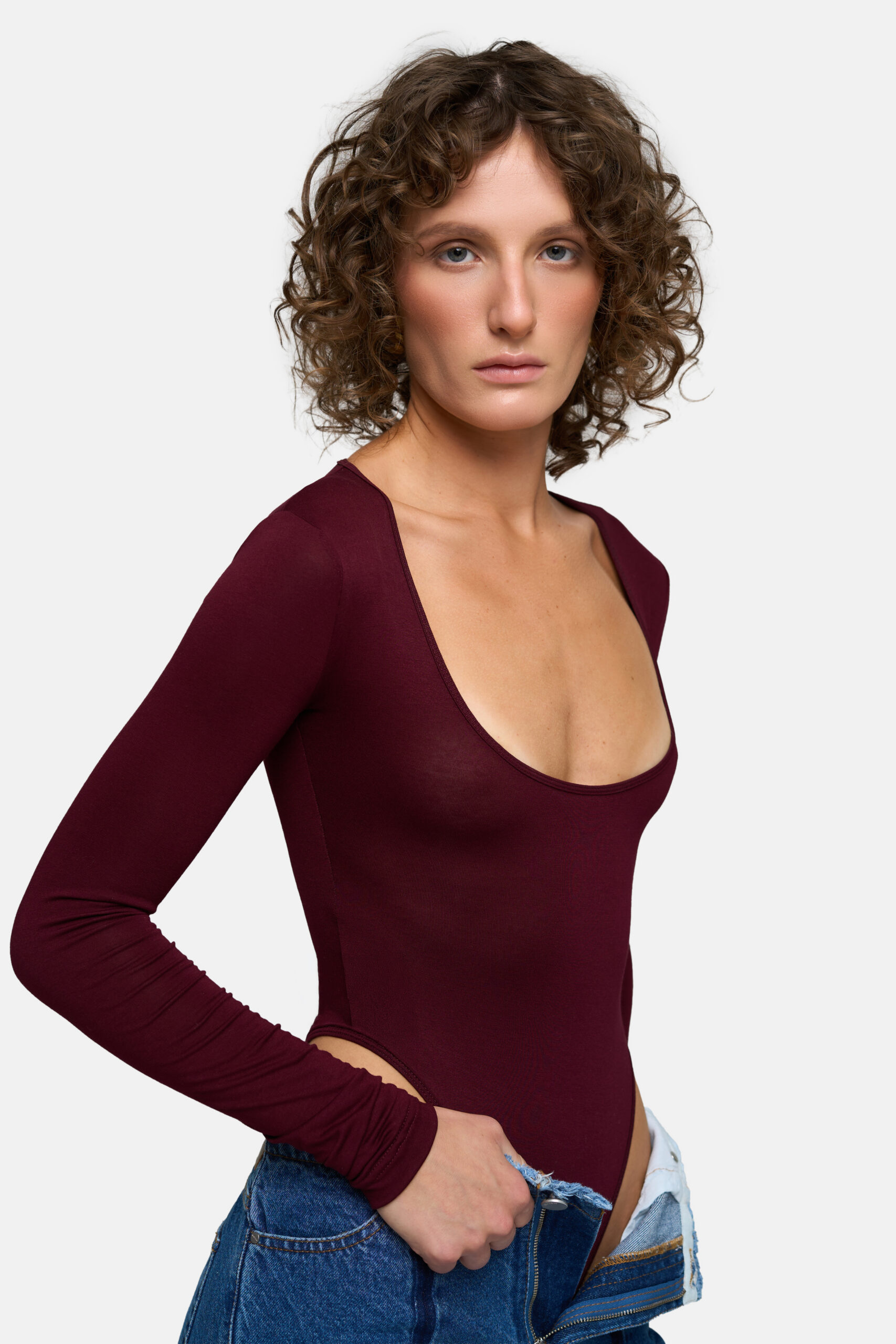 Burgundy Bodysuit - Image 2