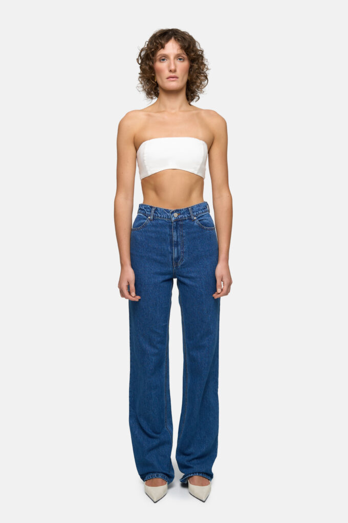 Dark Blue Straight Jeans